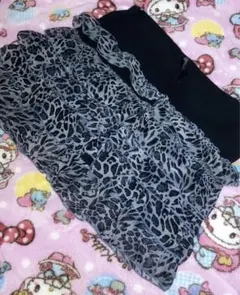 姫ギョル 平成ギャル ヒョウ柄 フリル ミニスカート y2k 平成ファッション