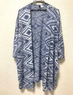 H&M 幾何学模様 カーディガン Mサイズ