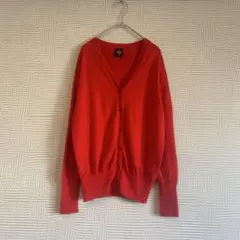 【良品】IENA☆IENAsese ALBA ウールVネックカーディガン 赤色