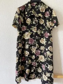 LEST ROSE 花柄 半袖 ワンピース