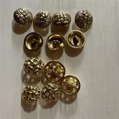 【5】　金ボタン　18.21㎜    12個　まとめ売り