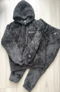 championチャンピオン ボアフリース セットアップ　グレー　もこもこ