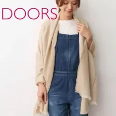 【新品】アーバンリサーチ DOORS◆ラインジャガード ストール◇ベージュ