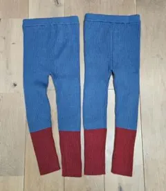 2点セット 厚手ニット リブレギンス