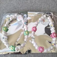 ネオリラっくじpart12 F賞　ビーズストラップ　2点