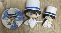 ⑳ 名探偵コナン 怪盗キッド 缶バッジ まちぼうけ マスコット