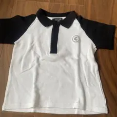 COMME CA ISM ポロシャツ 110A ホワイト/ブラック