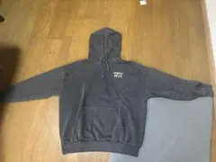 WEGO 厚手グレーパーカー バックプリント入り