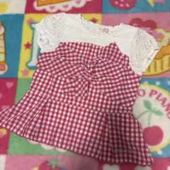 ♥️メゾピアノ ギンガムチェック 半袖 Tシャツ♥️