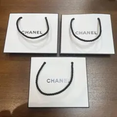CHANEL ショップ袋 3枚セット ホワイト