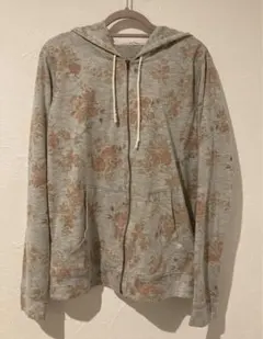 RAYCASSIN 薄手花柄パーカー