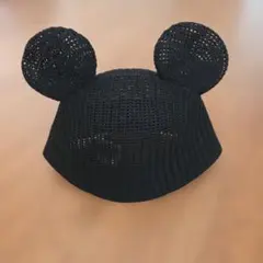 東京ディズニーリゾート ミッキー耳付き メッシュハット ブラックのサムネイル