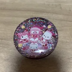 サンリオ　キラキラbig缶バッチ