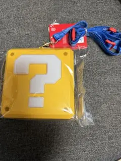 usj スーパーマリオ ハテナブロック　光る　チケットホルダー　未使用