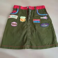 DAISY LOVERS ワッペン付きスカート カーキ М１５0のサムネイル