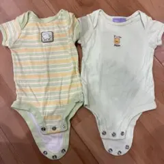 くまのプーさん　ベビー ボディスーツ 6-9month 2枚セット