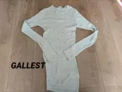 GALLEST　シアーリブニット【ウォッシャブル】　XXS ギャレスト　長袖