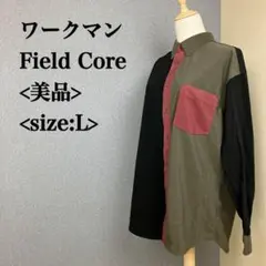 Field Core ワークマン 美品 クレイジー コーデュロイ 長袖シャツ Lのサムネイル