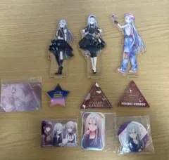 プロセカアクリルスタンド、缶バッチ、カード