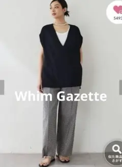【2025SS】【美品】Whim Gazette ホールガーメントプルオーバー