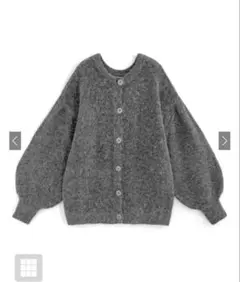 GRL 前後2Wayモヘヤタッチニットカーディガン[an1244]