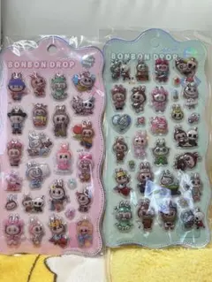 LABUBU ボンボンドロップシール　2枚セット