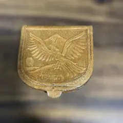 メキシコ製エンボスレザーコインケース