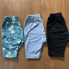 GU サマナルパンツ 7分丈 80 3枚セット
