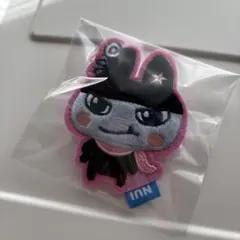 たまごっち ぷっくりかわいいアップリケバッジ ぬいピン くろまめっち