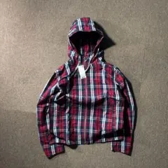 UNIQLO チェック柄 ジップジャケット パーカー フード メンズ L OLD