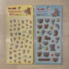 [新品未開封]トムとジェリー ぷくぷくシール 2枚セット