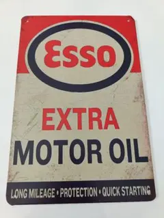 ESSO エッソ　ビンテージ看板 楽天市場】ブリキ看板 かわいい エッソ ヴィンテージ メタル