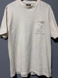 ステューシー　刺繍ロゴtシャツ　アイボリー