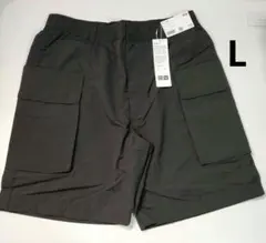 未使用 UNIQLO U パラシュートカーゴショーツ L ブラックのサムネイル