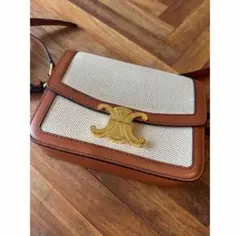 CELINE セリーヌ ティーントリオンフ ショルダーバッグ キャンバス