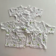 ベビー肌着 50〜60cm 新生児 はらぺこあおむし柄 3枚セット 綿100%