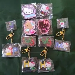 ハローキティ ツインアクリルキーホルダー＆アクリルキーホルダー