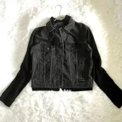 【AMERICAN EAGLE 】デニムジャケット　フード付き　Gジャン　XS