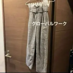チェック柄パンツ