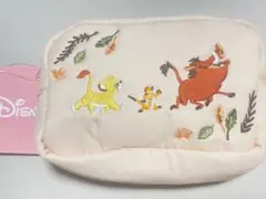 ディズニーキャラクター　刺繍ポーチ ライオンキング