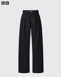 UNIQLO U デニムタックパンツ ブラック 21