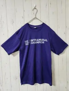 カジュアル Tシャツ【S】スポーツ クルーネック 涼しい 速乾性 パープル 紫