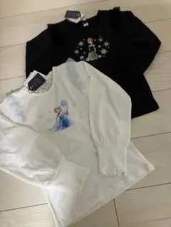 【新品未使用】アナと雪の女王 長袖カットソー 130サイズ2枚セット