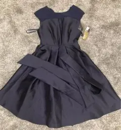 【新品　未使用】アサクラ　ワンピース　ドレス　13号　ネイビー　11号にも！