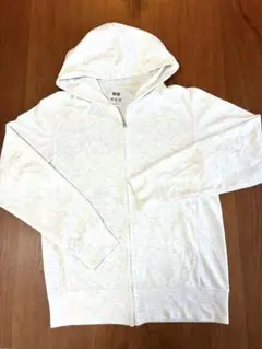 UNIQLO フルジップパーカー Sサイズ ライトグレー