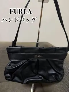 美品 FURLA レザーハンドバッグ 黒