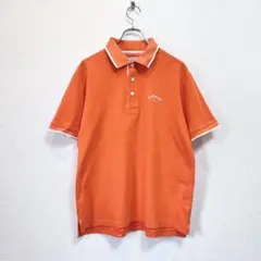 【美品】Callaway キャロウェイ 刺繍ロゴ 半袖ポロシャツ メンズ L