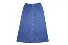 【12】 Talbots タルボット デニム ロング スカート ボタン EE33のサムネイル