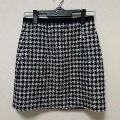 zara ザラ　ギンガムチェック　台形　スカート　ミニスカート
