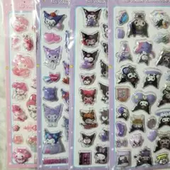 新作　夜光シール　四枚　ぷっくりシール　ぷくぷくシール　まとめ売り